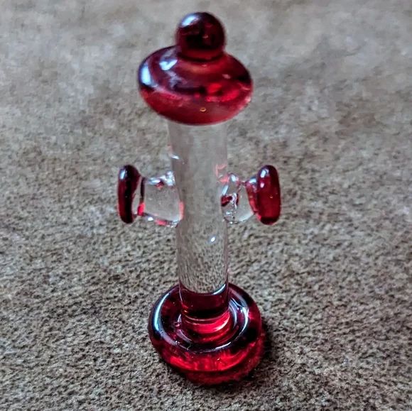 Glass Dog & Fire Hydrant With Little Green Dog - Picture 10 of 15